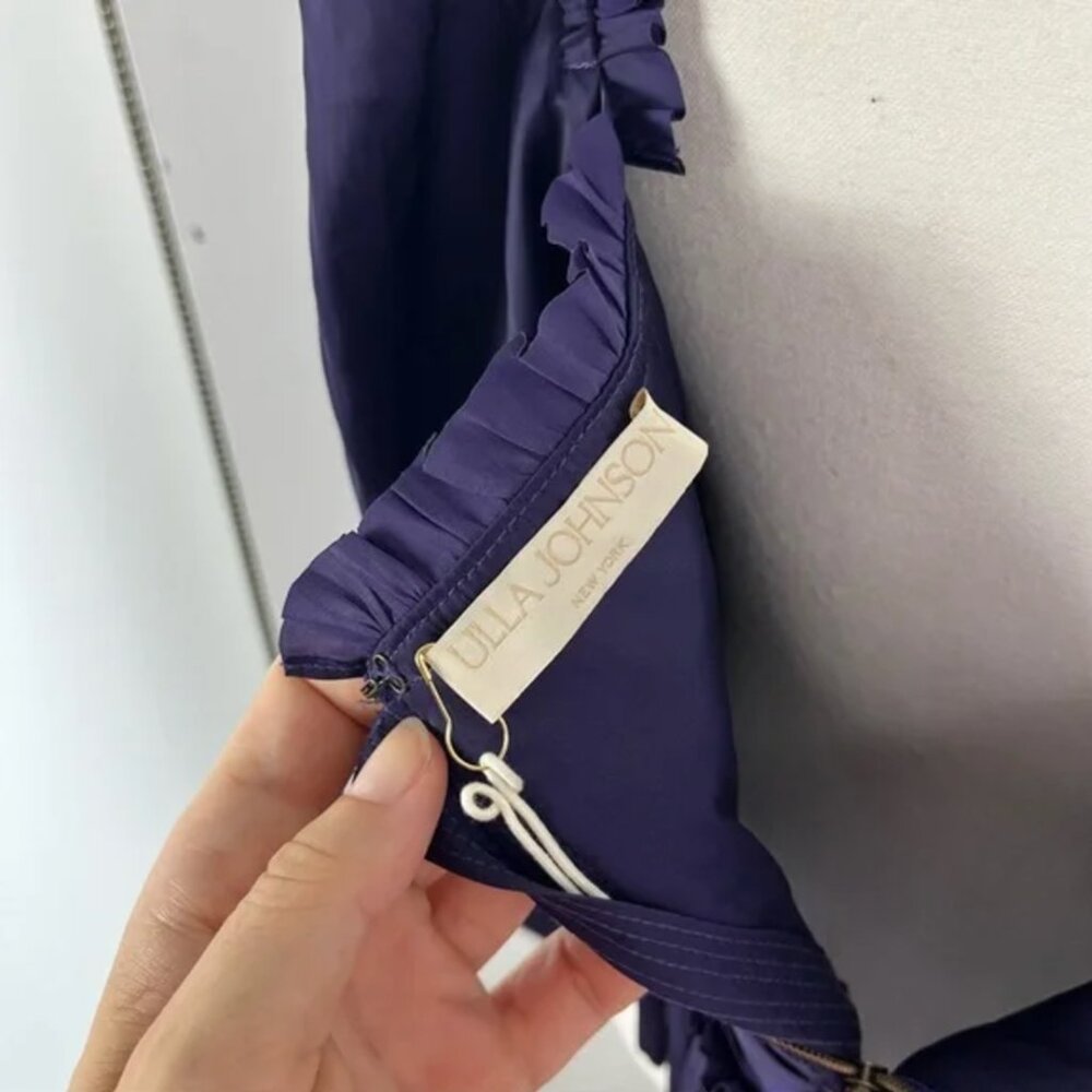 NWT - Ulla Johnson Mia bustier top - Gorgeous Dark Purple Eggplant Silky Satin - Picture 5 of 5